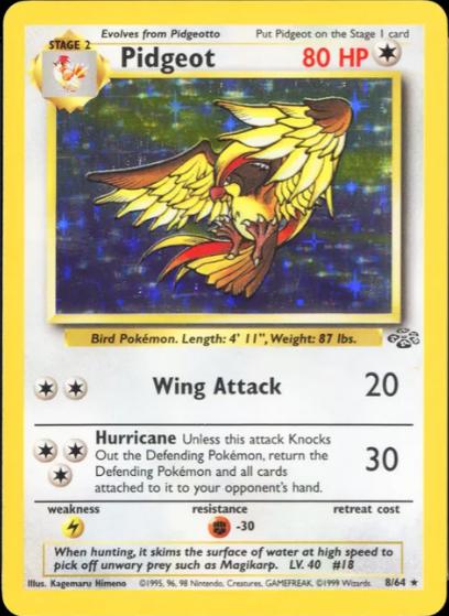 Pidgeot - 8/64 [Jungle] - Unlimited Holofoil