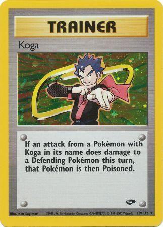 Koga - 19/132 [Gym Challenge] - Unlimited Holofoil