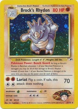 Brock's Rhydon - 2/132 [Gym Heroes] - Unlimited Holofoil