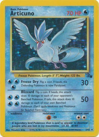 Articuno - 2/62 [Fossil] - Unlimited Holofoil