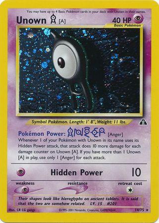 Unown [A] - 14/75 [Neo Discovery] - Unlimited Holofoil