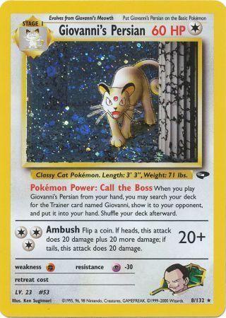 Giovanni's Persian - 8/132 [Gym Challenge] - Unlimited Holofoil