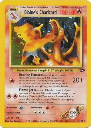 Blaine's Charizard - 2/132 [Gym Challenge] - Unlimited Holofoil