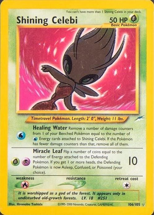 Shining Celebi - 106/105 [Neo Destiny] - Unlimited Holofoil