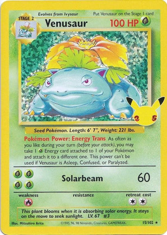 PSA 10 Venusaur (15/102) [Pokémon Celebrations]