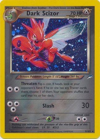 Dark Scizor - 9/105 [Neo Destiny] - Unlimited Holofoil