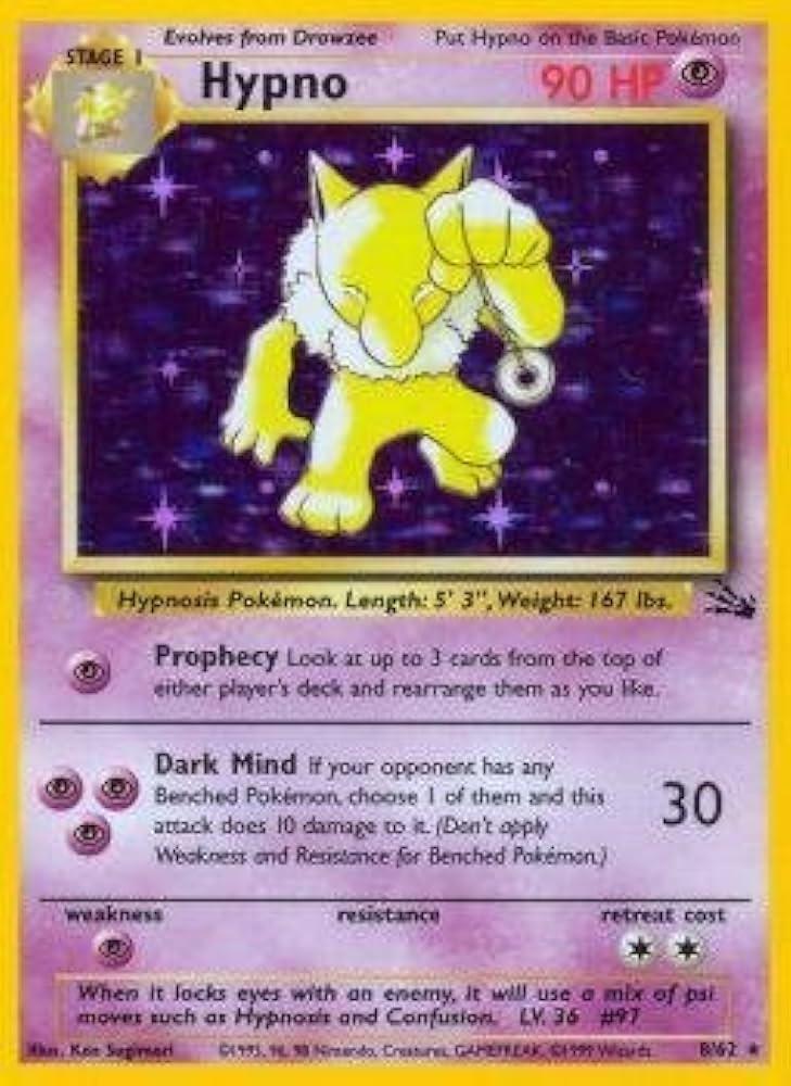 Hypno - 8/62 [Fossil] - Unlimited Holofoil