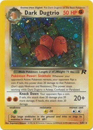Dark Dugtrio - 6/82 [Team Rocket] - Unlimited Holofoil