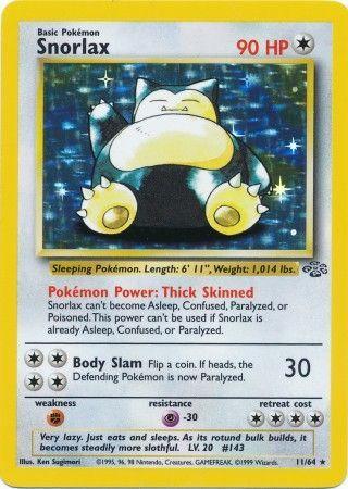 Snorlax - 11/64 [Jungle] - Unlimited Holofoil