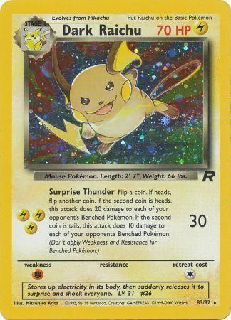 Dark Raichu - 83/82 [Team Rocket] - Unlimited Holofoil
