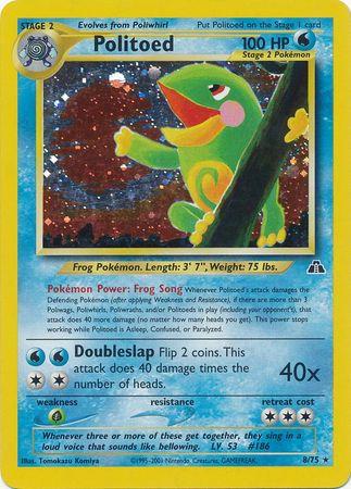Politoed - 8/75 [Neo Discovery] - Unlimited Holofoil