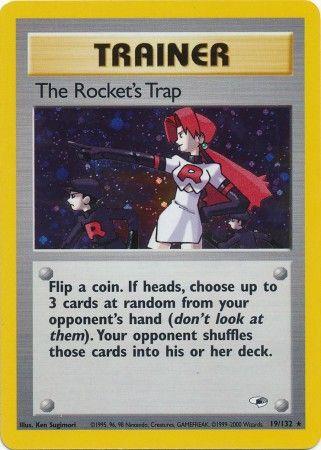 The Rocket's Trap - 19/132 [Gym Heroes] - Unlimited Holofoil