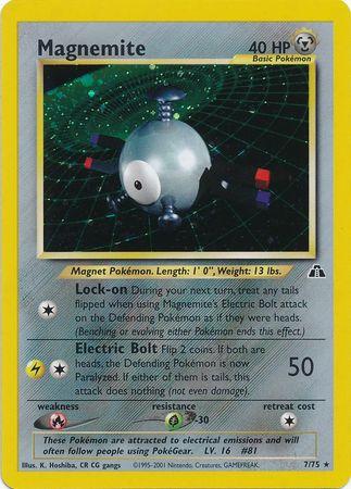 Magnemite - 7/75 [Neo Discovery] - Unlimited Holofoil
