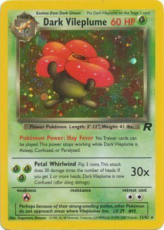Dark Vileplume - 13/82 [Team Rocket] - Unlimited Holofoil