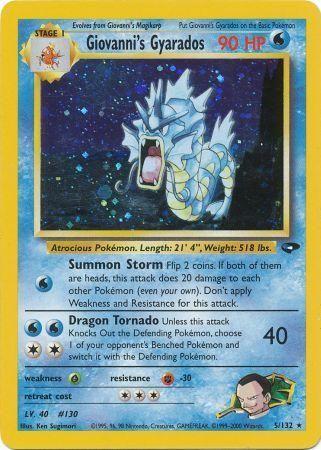 Giovanni's Gyarados - 5/132 [Gym Challenge] - Unlimited Holofoil