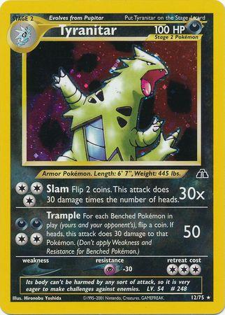 Tyranitar - 12/75 [Neo Discovery] - Unlimited Holofoil