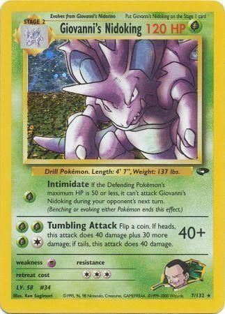 Giovanni's Nidoking - 7/132 [Gym Challenge] - Unlimited Holofoil
