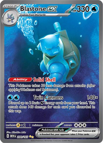 PSA 9 Blastoise ex (200/165) [Scarlet & Violet: 151]