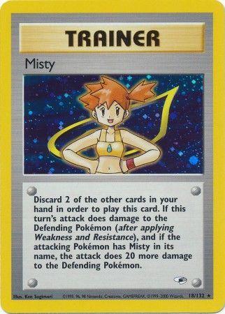 Misty - 18/132 [Gym Heroes] - Unlimited Holofoil