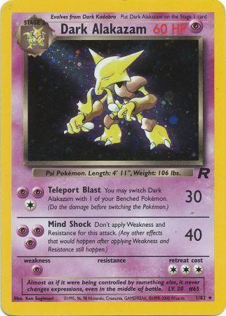 Dark Alakazam - 1/82 [Team Rocket] - Unlimited Holofoil
