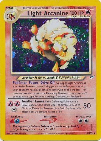 Light Arcanine - 12/105 [Neo Destiny] - Unlimited Holofoil