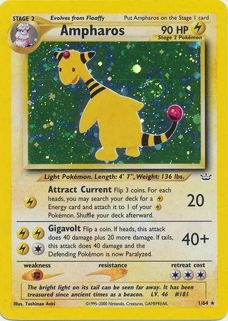 Ampharos - 1/64 [Neo Revelation] - Unlimited Holofoil