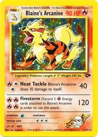 Blaine's Arcanine - 1/132 [Gym Challenge] - Unlimited Holofoil