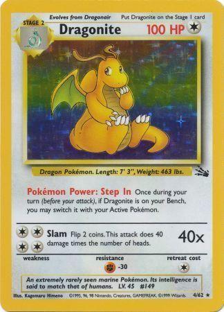 Dragonite - 4/62 [Fossil] - Unlimited Holofoil