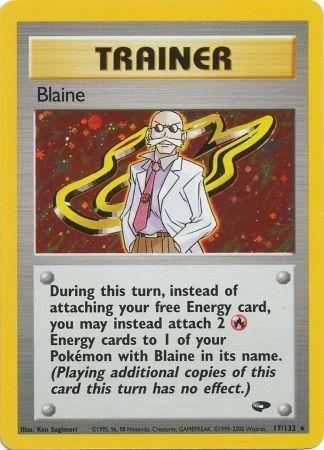 Blaine - 17/132 [Gym Challenge] - Unlimited Holofoil