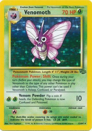 Venomoth - 13/64 [Jungle] - Unlimited Holofoil