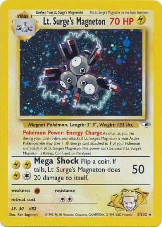 Lt. Surge's Magneton - 8/132 [Gym Heroes] - Unlimited Holofoil