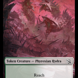 Warrior // Phyrexian Hydra (11) Double-Sided Token [March of the Machine Tokens]