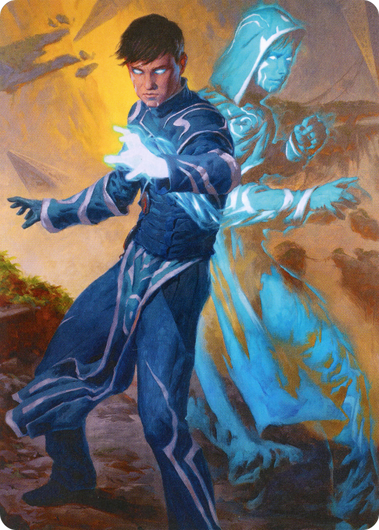 Jace, Mirror Mage // Jace, Mirror Mage (AZNR-001) (Borderless) [Zendikar Rising Art Series]