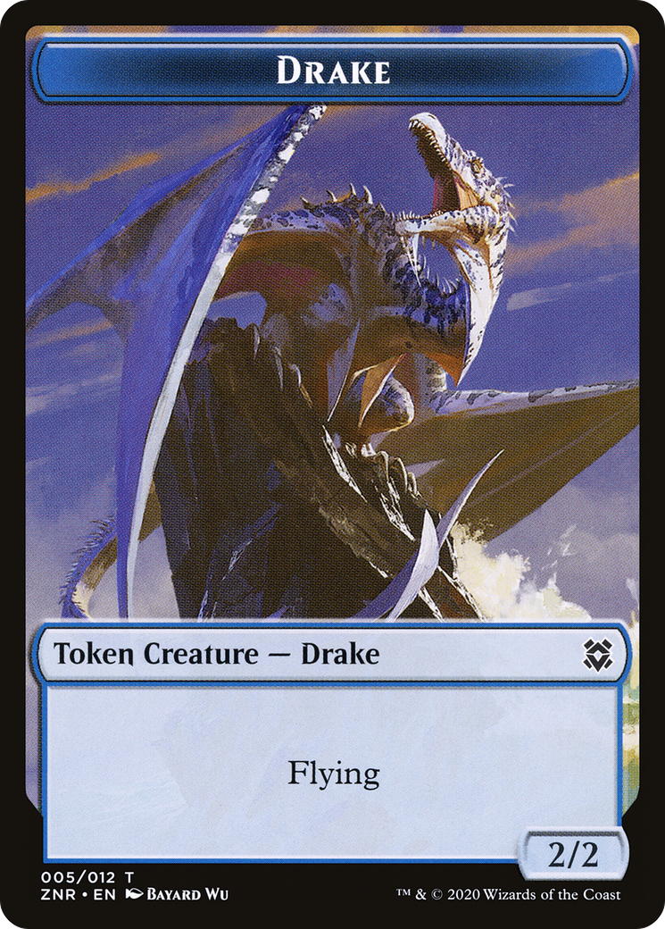 Drake (TZNR-005) [Zendikar Rising Tokens] Foil