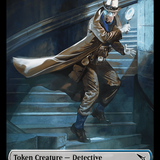 Detective // Dog Double-Sided Token [Murders at Karlov Manor Tokens]