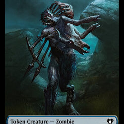 Human Soldier // Zombie (0013) Double-Sided Token [Commander Masters Tokens]