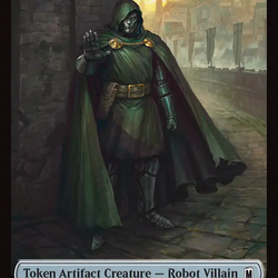 Merfolk // Doombot Double-Sided Token [Marvel Super Heroes Tokens]