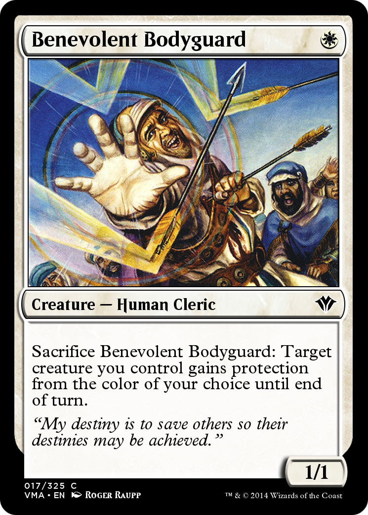 Benevolent Bodyguard (VMA-017) [Vintage Masters] Foil