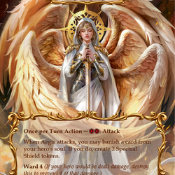 Figment of Protection // Aegis, Archangel of Protection (Marvel) [DTD007] (Dusk Till Dawn)  Cold Foil