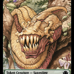 Insect // Saproling Double-Sided Token [Dominaria Remastered Tokens]