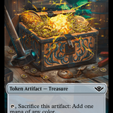Mercenary // Treasure Double-Sided Token [Outlaws of Thunder Junction Tokens]