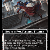 Bounty: Paq, Fleeting Filcher // Bounty Rules Double-Sided Token [Outlaws of Thunder Junction Commander Tokens]