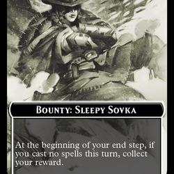 Bounty: Sleepy Sovka // Bounty Rules Double-Sided Token [Outlaws of Thunder Junction Commander Tokens]