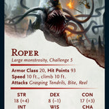 Roper Art Card (Gold-Stamped Signature) [Dungeons & Dragons: Adventures in the Forgotten Realms Art Series]