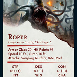 Roper Art Card [Dungeons & Dragons: Adventures in the Forgotten Realms Art Series]