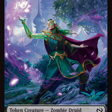 Salamander Warrior // Zombie Druid Double-Sided Token [Tarkir: Dragonstorm Commander Tokens]