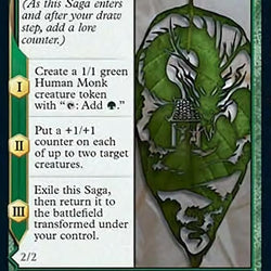 Jugan Defends the Temple // Remnant of the Rising Star (Extended Art) [Kamigawa: Neon Dynasty]