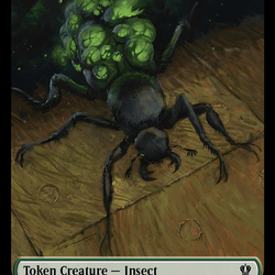 Insect (0016) // Manifest Double-Sided Token [Murders at Karlov Manor Commander Tokens]