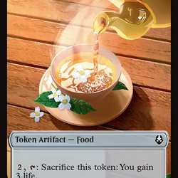 Monk // Food (0021) Double-Sided Token [Avatar: The Last Airbender Tokens]