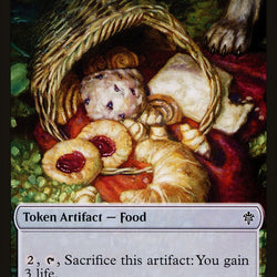Dwarf // Food (17) Double-Sided Token [Throne of Eldraine Tokens]